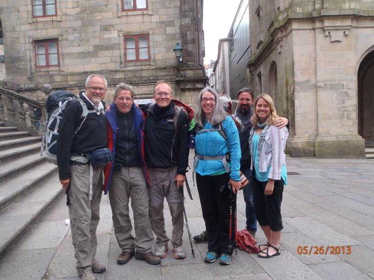Gary, Matthias, Scott,Jen,Robt and Tobie in Santiago