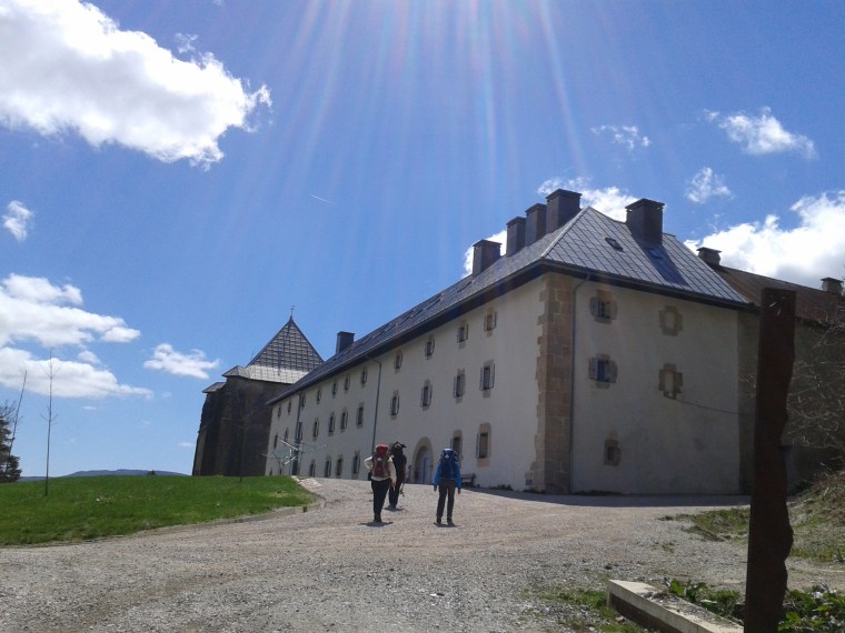 Arriving in Roncesvalles - albergue ahead