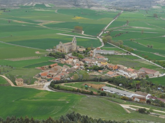 Castrojeriz, Spain from above
