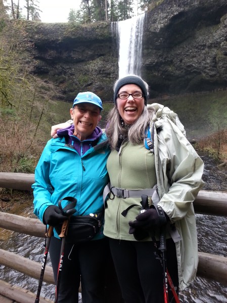 Jen and Nancy at Silver Falls 